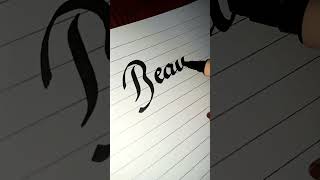 Satisfying Calligraphy For Beginners 😍❣️ #calligraphy #trending #shorts #youtube #shortvideo