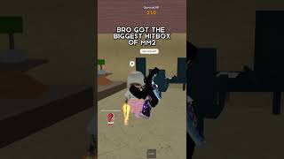 Biggest hitbox of mm2 || #hitbox #lol #mm2 #roblox #bro #draca