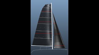 Shape of my new square top mainsail (88m2) designed by OneSails Palma