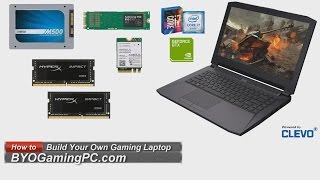 How to Build a Barebones Laptop (Clevo P641RE/P640RE) Gaming Whitebook Notebook