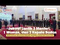 Jokowi Reshuffle Kabinet Lantik 3 Menteri, 1 Wamen dan 3 Kepala Badan