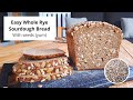 100% Whole Grain Rye Sourdough Bread with Seeds (very easy to make!)