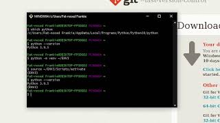How to Install Git, Git Bash, and Virtual Python Environment (venv)