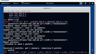 Packet Crafting with Scapy Part 2 Sending Crafted Packets