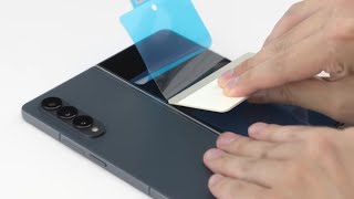Samsung Galaxy Z Fold 4 | Official Samsung Front Screen Protectors Film & Full Apply Process Video!!