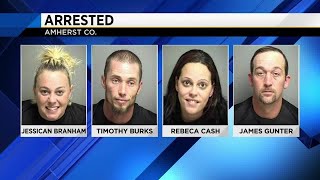 Four arrested in Amherst County