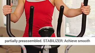 Sunny Health & Fitness SF-E905 Elliptical Machine Cross Trainer with 8 Level Resistance