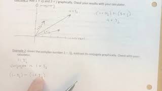 Adding and Subtracting Complex Numbers Graphically