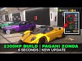 2300HP Pagani Zonda Drag Tune in CPM2 | Car Parking Multiplayer 2