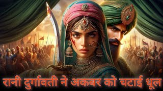 A brave woman who defeated the Mughals #history #viralvideo #durgadevi #akbar #war #rajput #trending