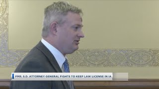 Fmr. S.D. Attorney General Fights To Keep Law License In Ia