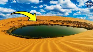 Um Lago Misterioso surgiu do DIA PRA NOITE no meio do Deserto