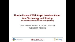 How to Connect With Angel Investors About Your Technology and Startup