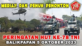 78th ANNIVERSARY OF THE INDONESIAN ARMY in Balikpapan City