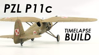 Building PZL P11c - Mirage Hobby - Model Aircraft