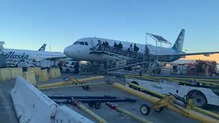 Alaska Airlines Airbus 320 Los Angeles to Portland Flight Experience LAX - PDX