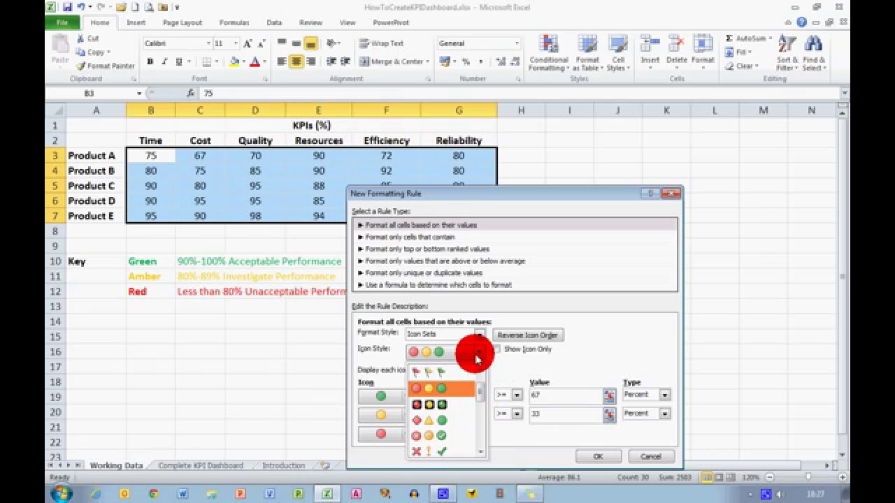 How To Create A Kpi Scorecard In Excel Infoupdate Org