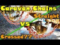 Towing chains - Straight vs Crossed over??