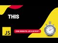 This | Javascript | One Minute Javascript | 1 Min JS | Quick JS