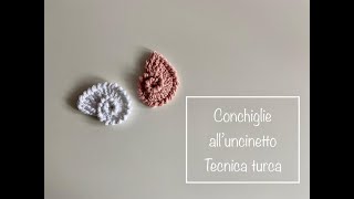 Conchiglia all'uncinetto stile turco