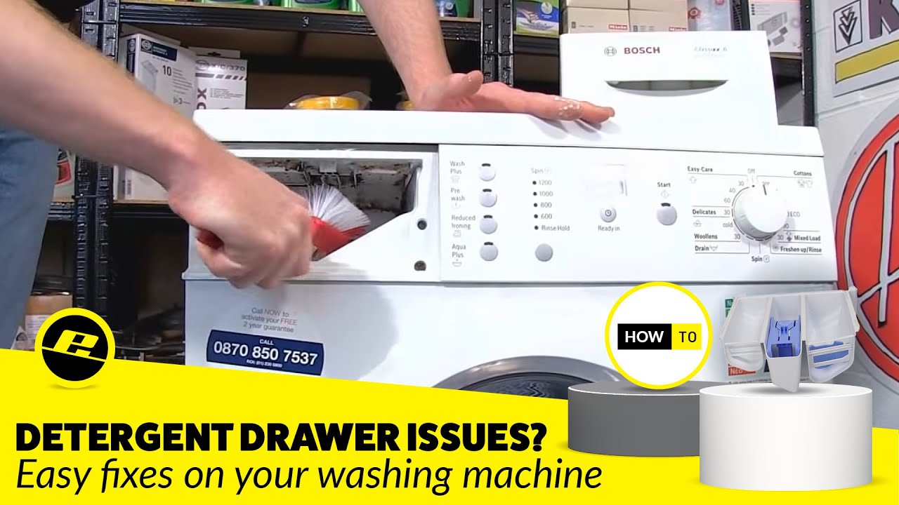 Detergent Drawer Problems In A Washing Machine (Diagnosis & Fixes ...