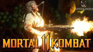 I GOT THE RAMBO M60 BRUTALITY! - Mortal Kombat 11: 