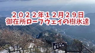 ２０２２年１２月２９日御在所ロープウェイの樹氷達