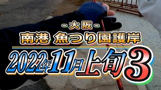 【 釣り記録 036 】サクッと１分台  南港 魚つり園護岸 2022年11月上旬