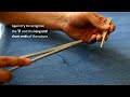 basic knotting and suturing using a needle holder