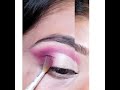 pink golden glitter half cutcrease look eye makeup tutorial ii shalu