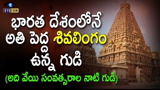 భారత దేశంలోనే అతి పెద్ద శివలింగం ఉన్న గుడి || Unknown Facts of Brihadeshwara Temple