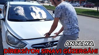 ANTALYA DİREKSİYON SINAVI GÜZERGAHI - SINAV GİBİ ÇEKİM  #direksiyonsınavı #antalyaehliyet #kepez