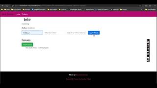 Issue Tracker project by Codingninjas
