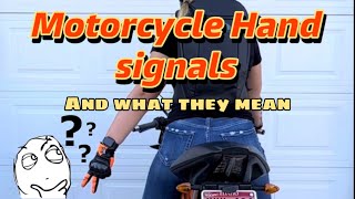 Motorcycle Hand Signals + What They Mean