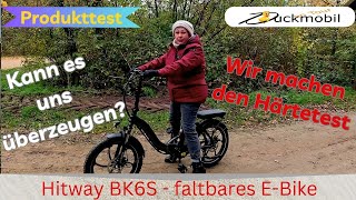 Produkttest - faltbares E-Bike für wenig Geld - Hitway BK6S mit Rabattcode