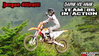 AMAZING!! Rubin caesar vs Akbar Toufan 86 TC PON motocross day 2 one six eight circuit