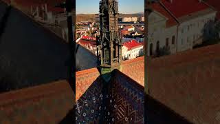 The best views of Košice in Slovakia are from St. Elisabeth's Cathedral! #slovakia #kosice #travel