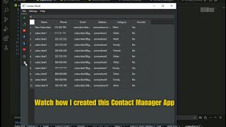 How I Built a Powerful Python Contact Manager App with Good Features!