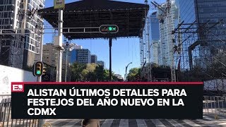 Cierran Paseo de la Reforma por festejos de Fin de Año