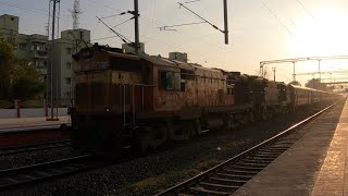 Super High Speed Thrashing Rameshwaram Okha Express | Twin WDM3A Locomotive | Indian Railways