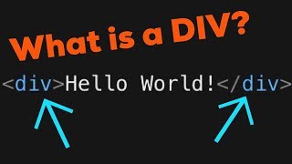 What is a DIV?  |  HTML Basics #1