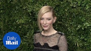 Cate Blanchett shows off quirky hairstyle at MOMA film gala - Daily Mail