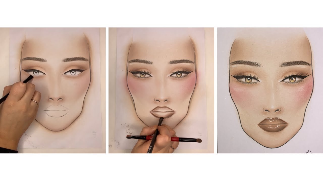 Makeup Face Chart Tutorial Saubhaya Makeup