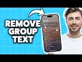 How To Delete Group Text On iPhone 2026 (Step-By-Step Tutorial)