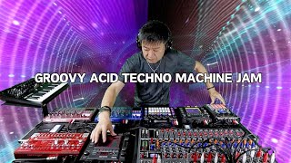 Japanese Groovy Acid Techno | KORG electribe \u0026 others Machine Jam | Title - Fantastic Rave