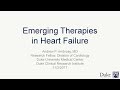 Emerging Therapies in Heart Failure, November 03  2017