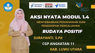 1.4.k. Aksi Nyata Modul 1.4_Pengimbasan Budaya Positif di UPT SDN 213 Bamba_SURAYANTI, S.Pd