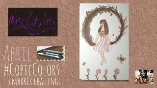April #CopicColors Challenge 2018 - #MarkerSketch