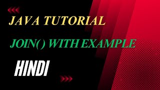 join method in string | java string method | ms coder