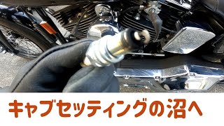 バイク　キャブセッティングの沼へはまる　ダイノジェット　サンダースライド　CVキャブ　ハーレーモトブログ　harley davidson FXSTSB エボソフテイル